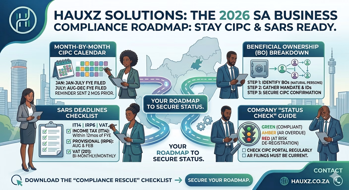 Step-by-step CIPC Beneficial Ownership filing flowchart 2026